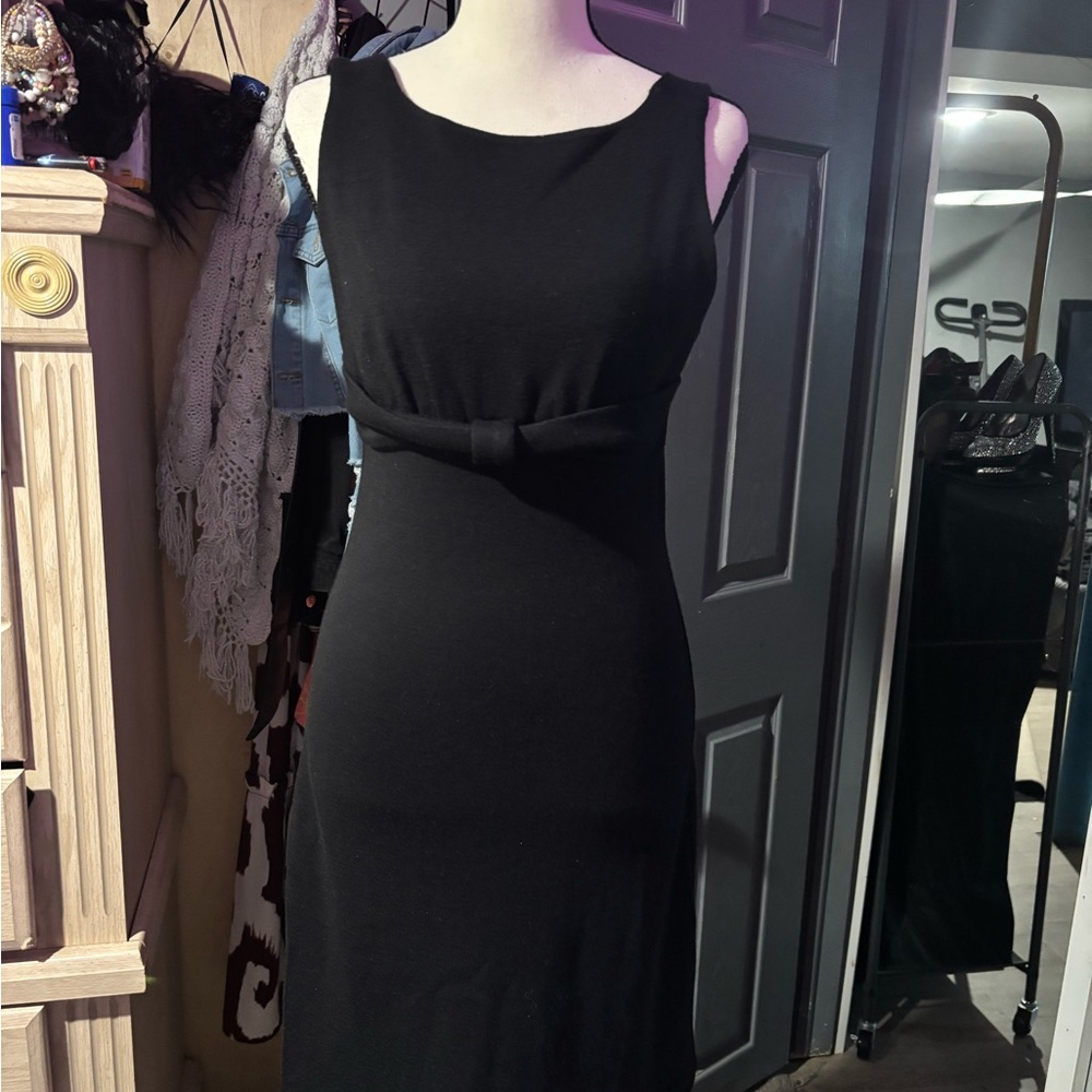 BRAND NEW NT Banana Republic Classic Black Midi Dress